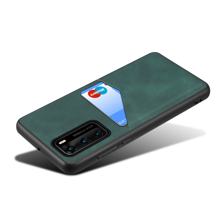 For Huawei P40 Skin Feel PU + TPU Protective Case with Card Slot