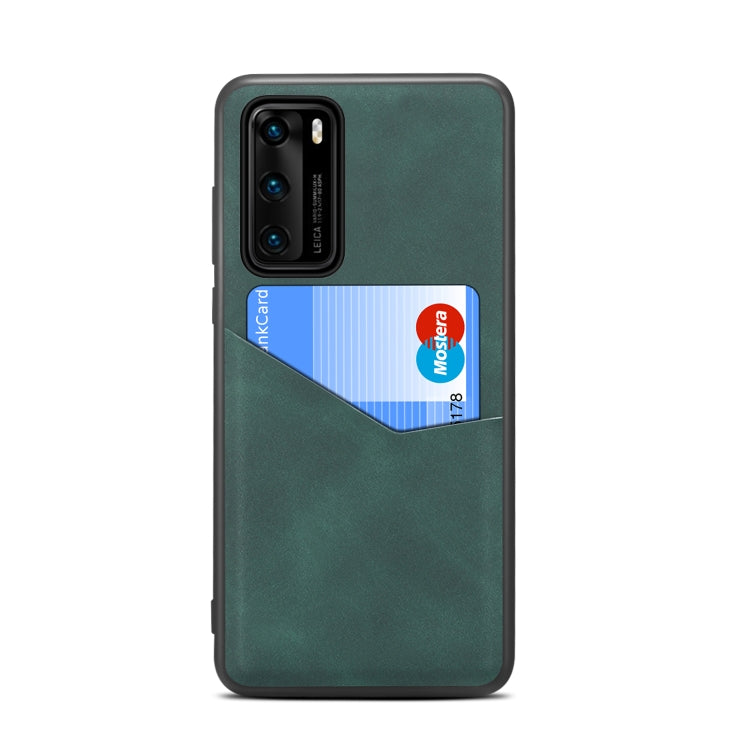 For Huawei P40 Skin Feel PU + TPU Protective Case with Card Slot