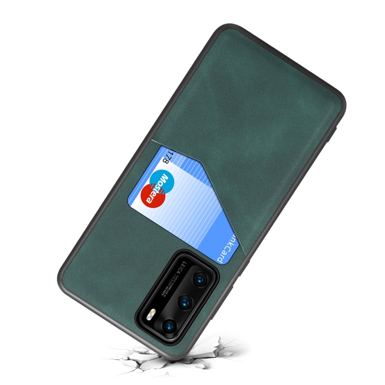 For Huawei P40 Skin Feel PU + TPU Protective Case with Card Slot