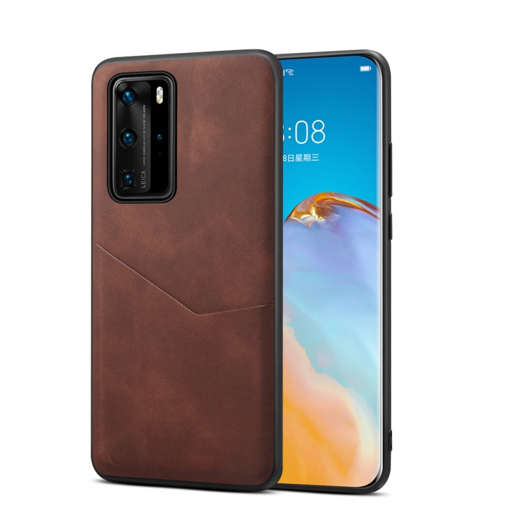 For Huawei P40 Pro Skin Feel PU + TPU Protective Case with Card Slot