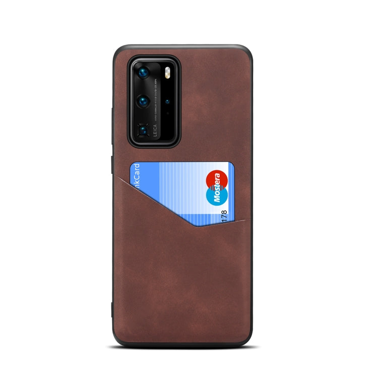 For Huawei P40 Pro Skin Feel PU + TPU Protective Case with Card Slot