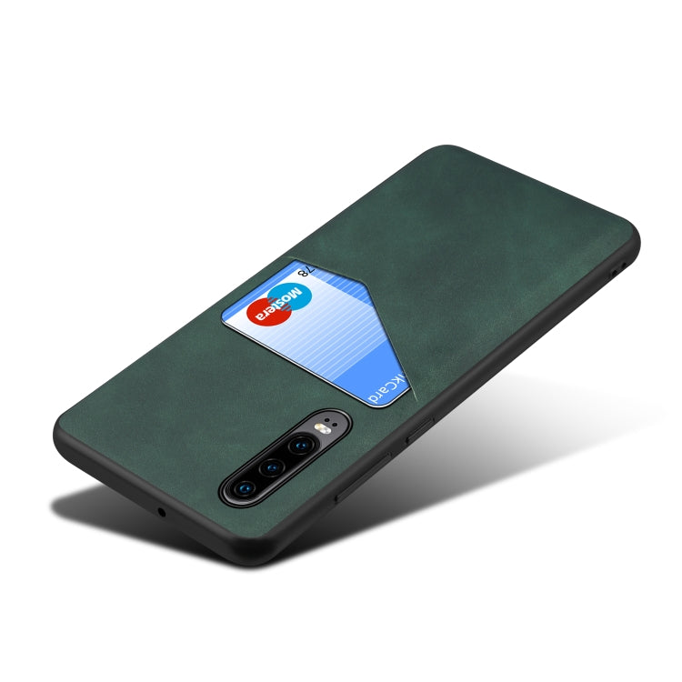 For Huawei P30 Skin Feel PU + TPU Protective Case with Card Slot