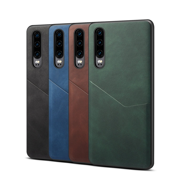 For Huawei P30 Skin Feel PU + TPU Protective Case with Card Slot