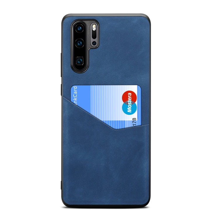 For Huawei P30 Pro Skin Feel PU + TPU Protective Case with Card Slot