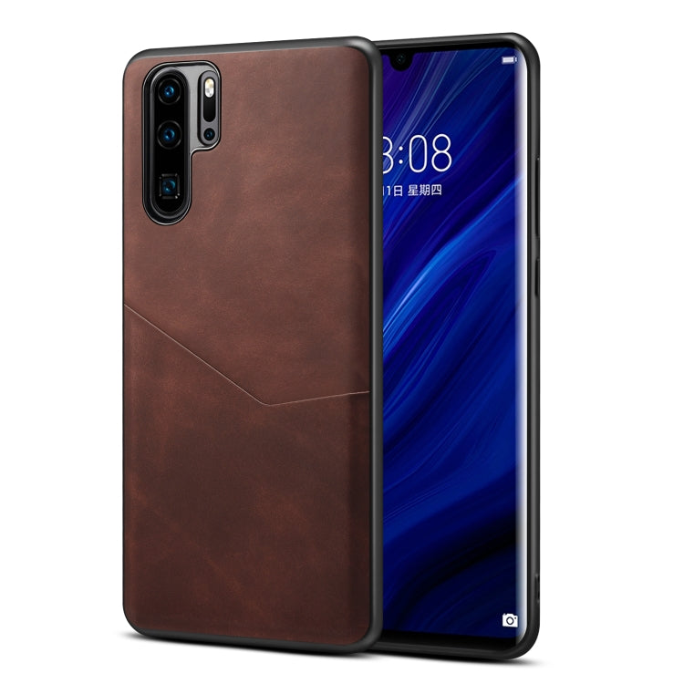 For Huawei P30 Pro Skin Feel PU + TPU Protective Case with Card Slot