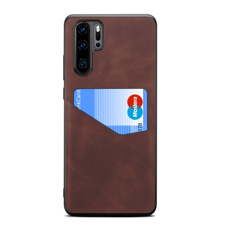 For Huawei P30 Pro Skin Feel PU + TPU Protective Case with Card Slot