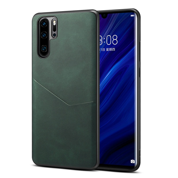 For Huawei P30 Pro Skin Feel PU + TPU Protective Case with Card Slot