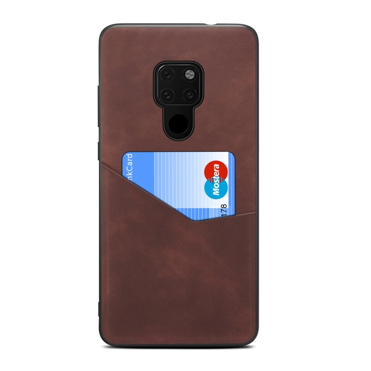 For Huawei Mate 20 Skin Feel PU + TPU Protective Case with Card Slot