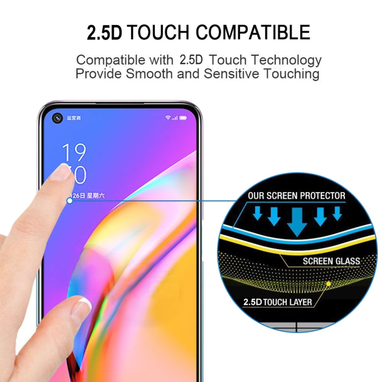 For OPPO A93 5G / A93s 5G Full Glue Full Cover Screen Protector Tempered Glass Film