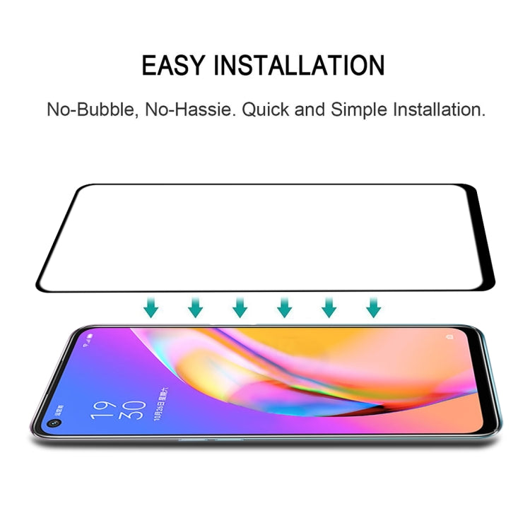 For OPPO A93 5G / A93s 5G Full Glue Full Cover Screen Protector Tempered Glass Film