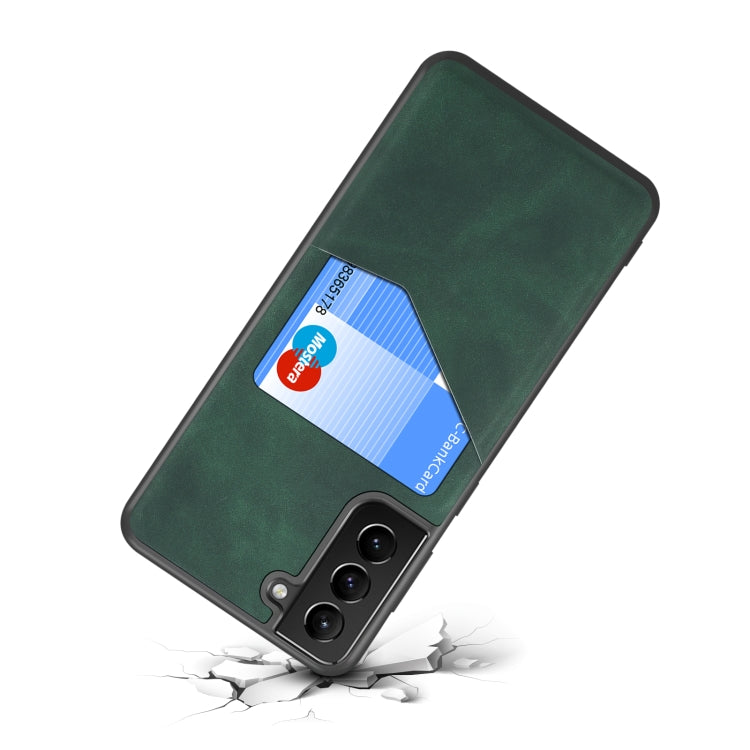 For Samsung Galaxy S21 5G Skin Feel PU + TPU Protective Case with Card Slot