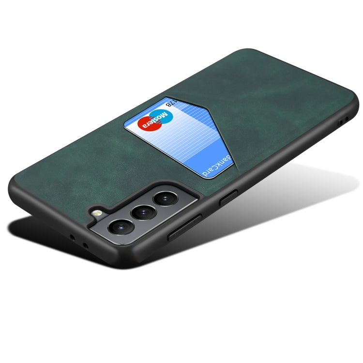 For Samsung Galaxy S21 5G Skin Feel PU + TPU Protective Case with Card Slot
