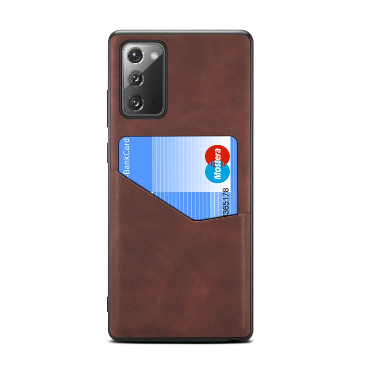 For Samsung Galaxy Note20 5G Skin Feel PU + TPU Protective Case with Card Slot