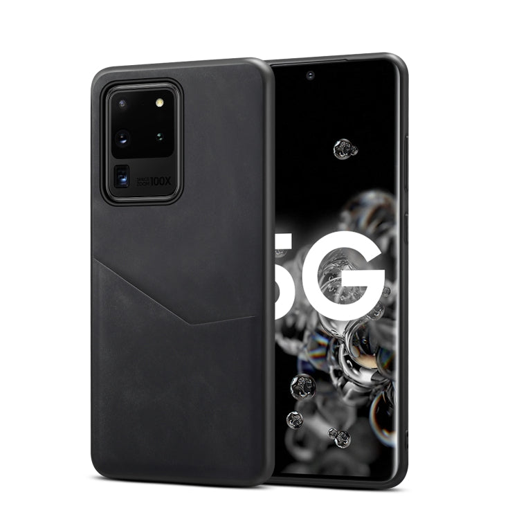 For Samsung Galaxy S20 Ultra 5G Skin Feel PU + TPU Protective Case with Card Slot