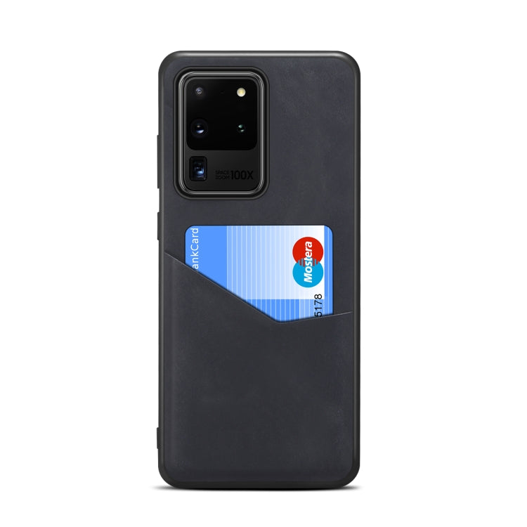 For Samsung Galaxy S20 Ultra 5G Skin Feel PU + TPU Protective Case with Card Slot
