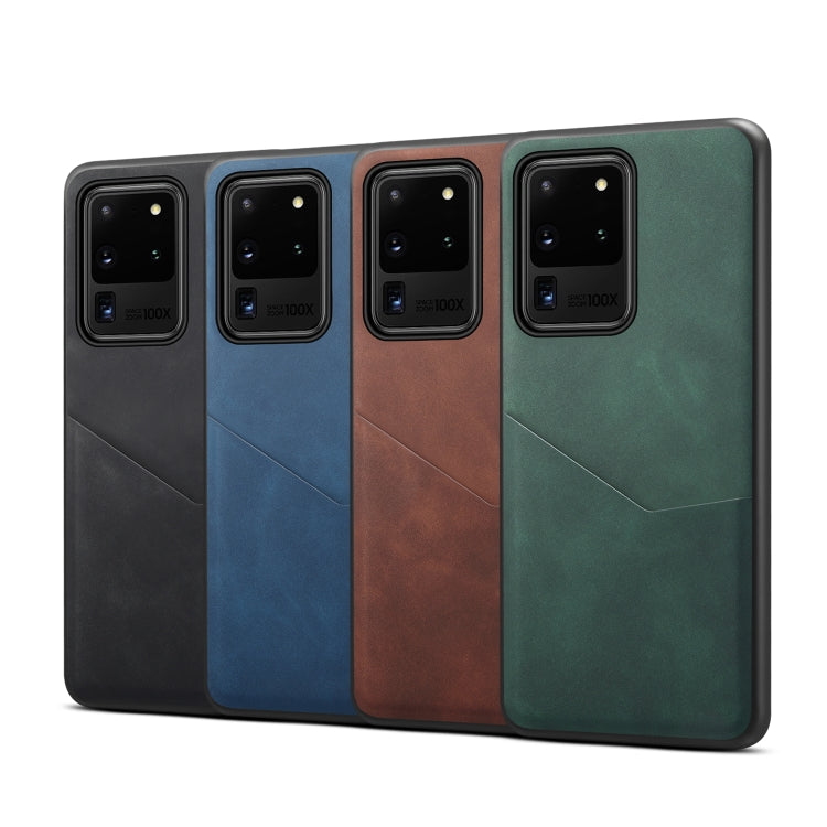 For Samsung Galaxy S20 Ultra 5G Skin Feel PU + TPU Protective Case with Card Slot