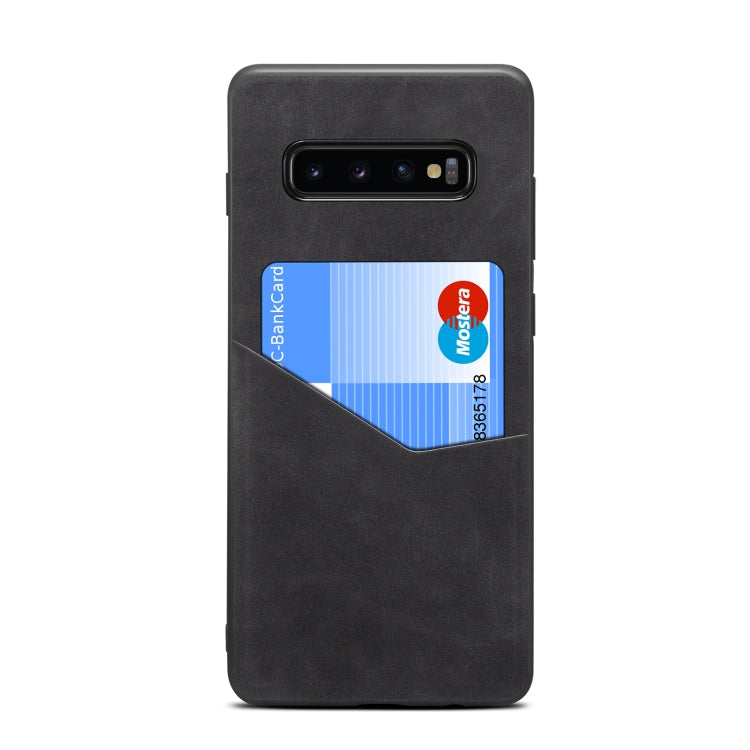 For Samsung Galaxy S10 Skin Feel PU + TPU Protective Case with Card Slot