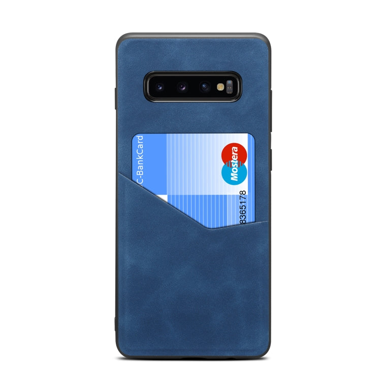 For Samsung Galaxy S10 Skin Feel PU + TPU Protective Case with Card Slot