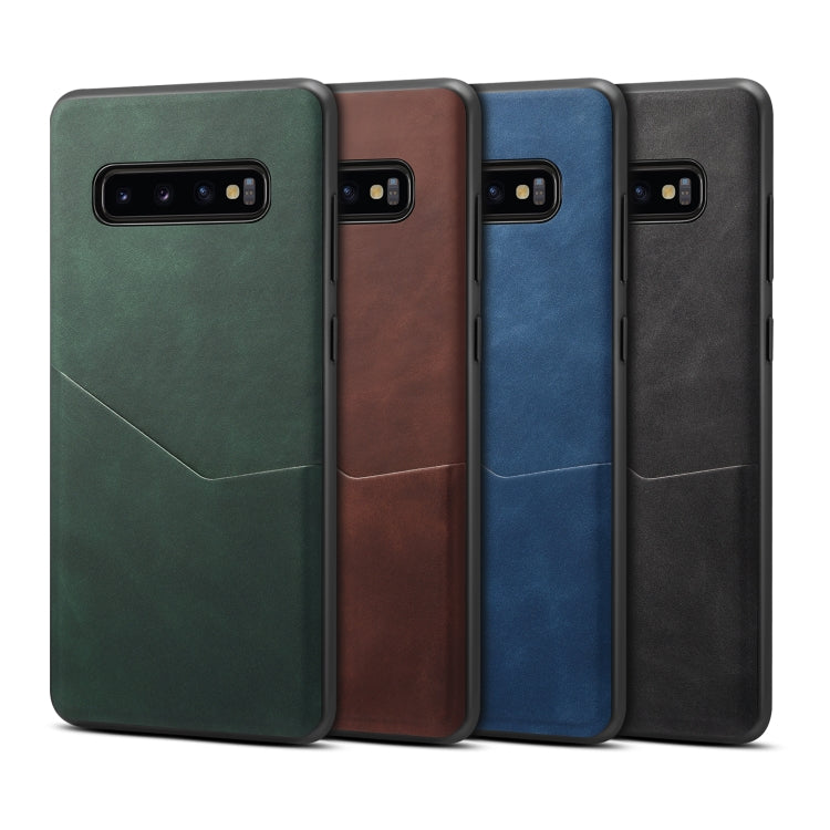 For Samsung Galaxy S10 Skin Feel PU + TPU Protective Case with Card Slot