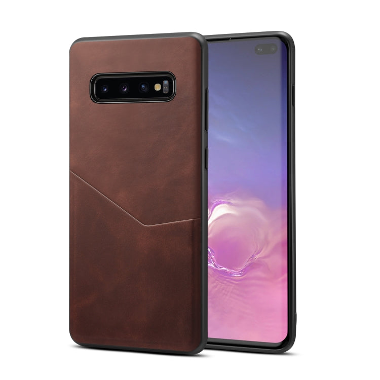For Samsung Galaxy S10 Skin Feel PU + TPU Protective Case with Card Slot