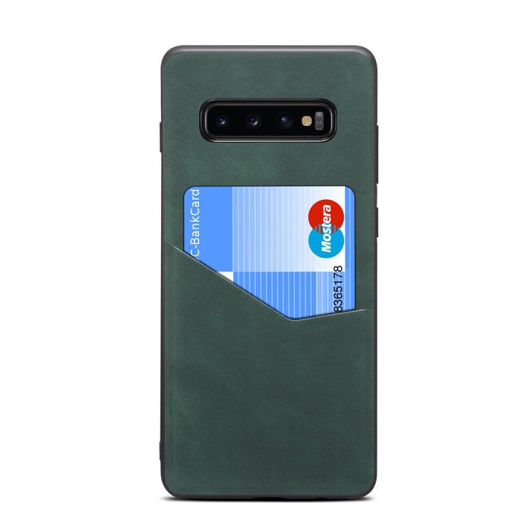 For Samsung Galaxy S10 Skin Feel PU + TPU Protective Case with Card Slot