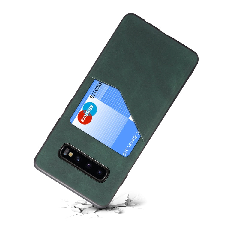 For Samsung Galaxy S10 Skin Feel PU + TPU Protective Case with Card Slot