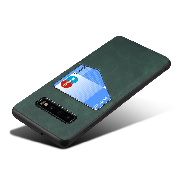 For Samsung Galaxy S10+ Skin Feel PU + TPU Protective Case with Card Slot