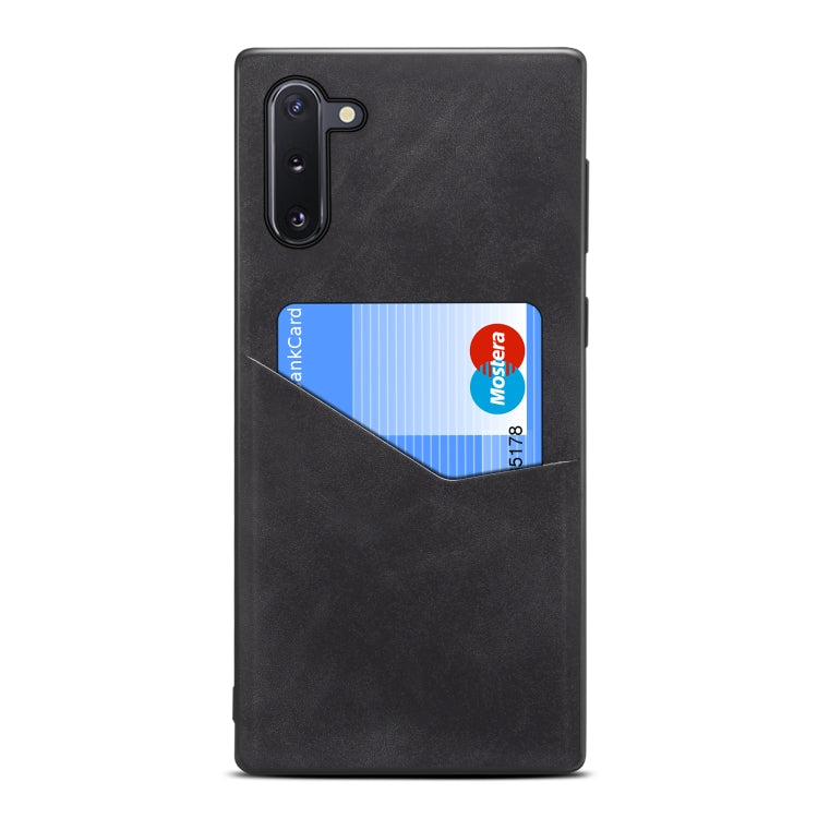 For Samsung Galaxy Note10 Skin Feel PU + TPU Protective Case with Card Slot
