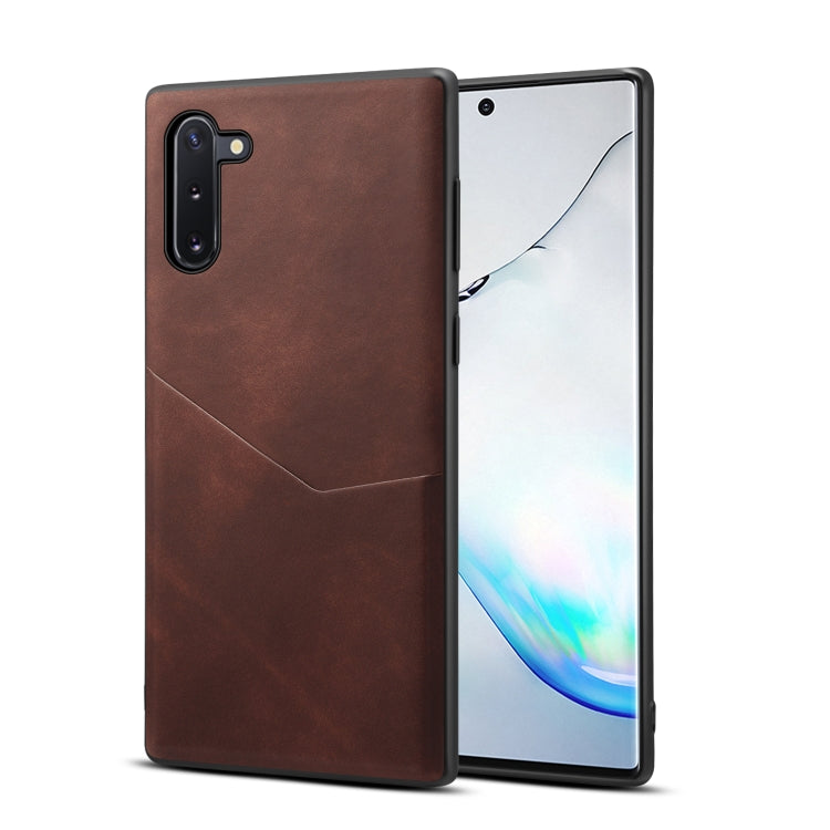 For Samsung Galaxy Note10 Skin Feel PU + TPU Protective Case with Card Slot