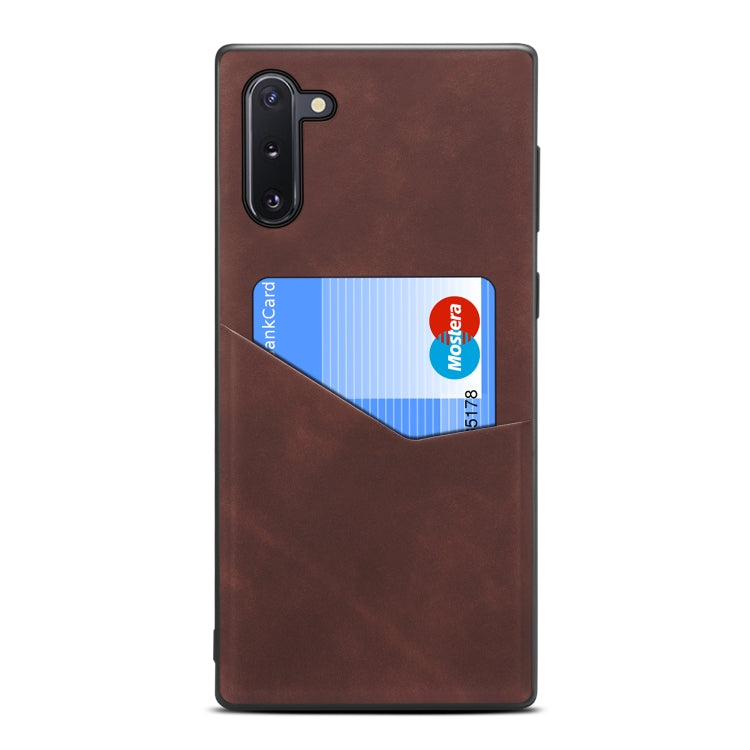 For Samsung Galaxy Note10 Skin Feel PU + TPU Protective Case with Card Slot