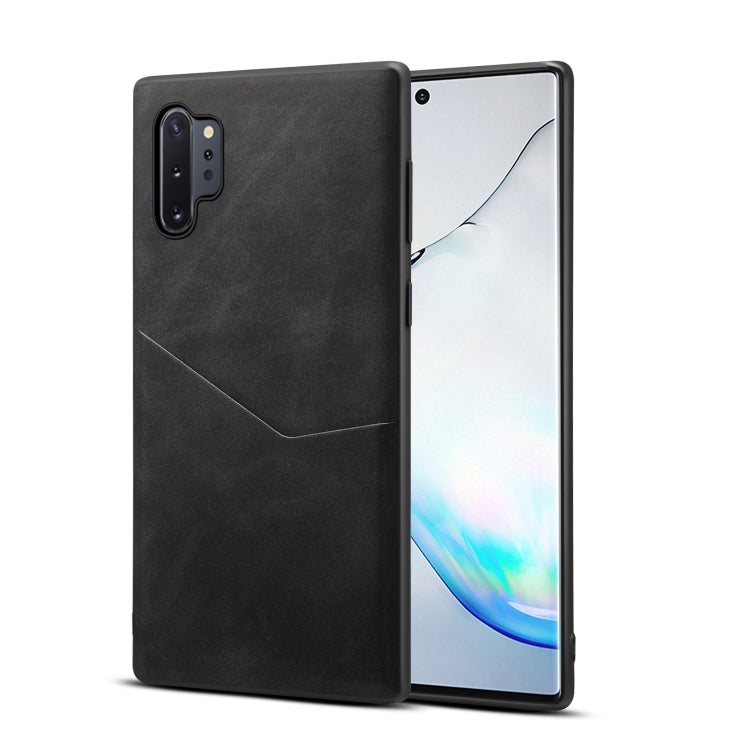 For Samsung Galaxy Note10+ Skin Feel PU + TPU Protective Case with Card Slot