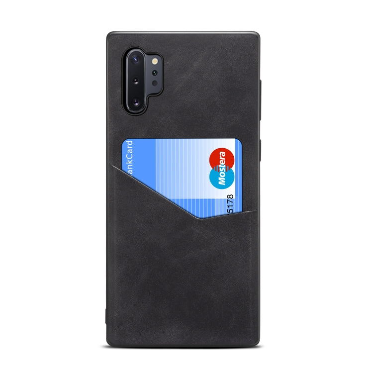 For Samsung Galaxy Note10+ Skin Feel PU + TPU Protective Case with Card Slot