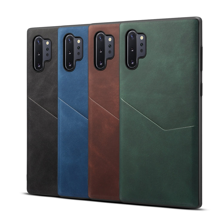 For Samsung Galaxy Note10+ Skin Feel PU + TPU Protective Case with Card Slot