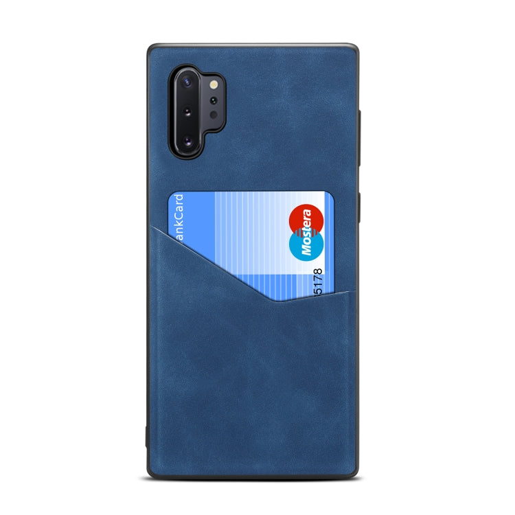 For Samsung Galaxy Note10+ Skin Feel PU + TPU Protective Case with Card Slot