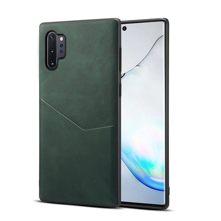 For Samsung Galaxy Note10+ Skin Feel PU + TPU Protective Case with Card Slot