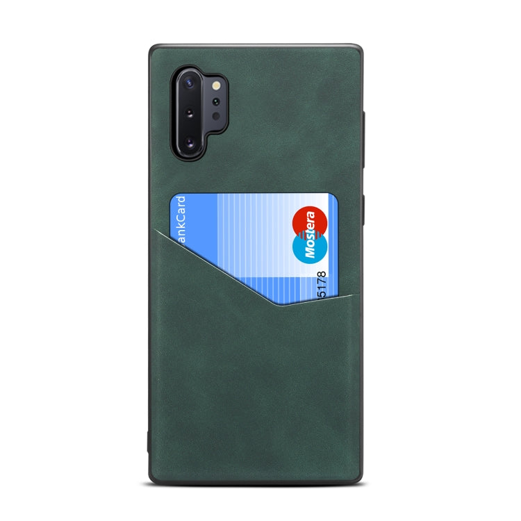 For Samsung Galaxy Note10+ Skin Feel PU + TPU Protective Case with Card Slot