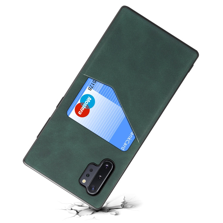 For Samsung Galaxy Note10+ Skin Feel PU + TPU Protective Case with Card Slot