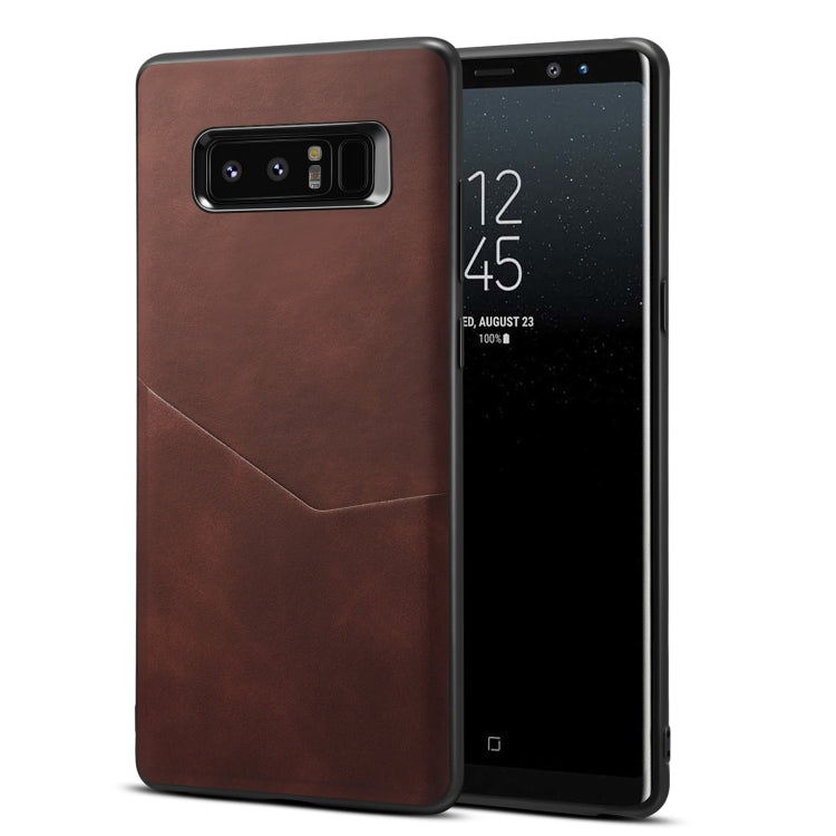 For Samsung Galaxy Note8 Skin Feel PU + TPU Protective Case with Card Slot