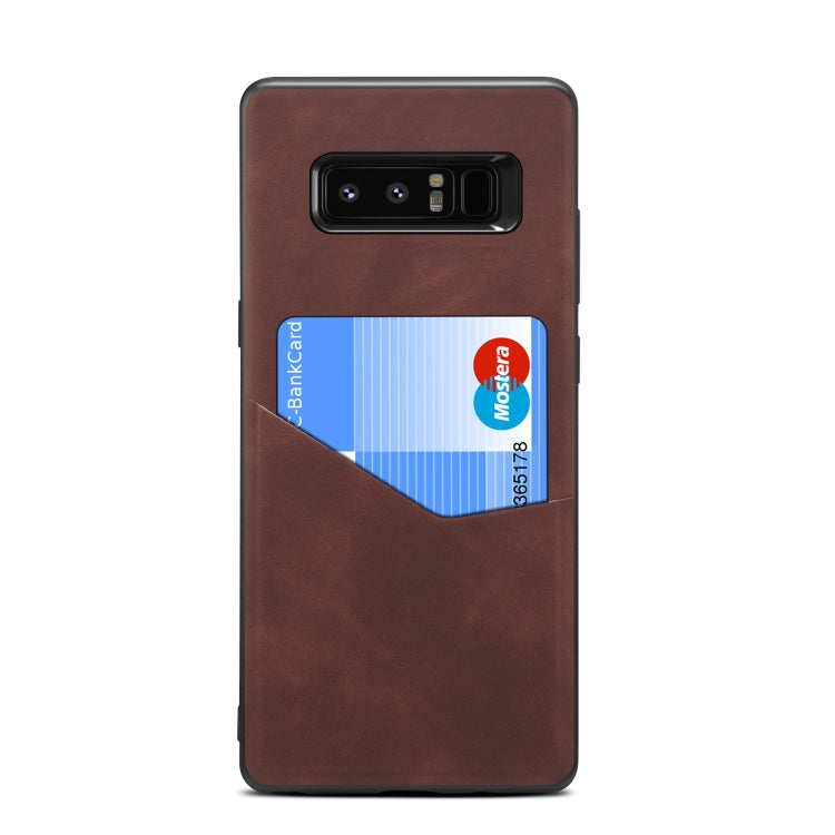 For Samsung Galaxy Note8 Skin Feel PU + TPU Protective Case with Card Slot