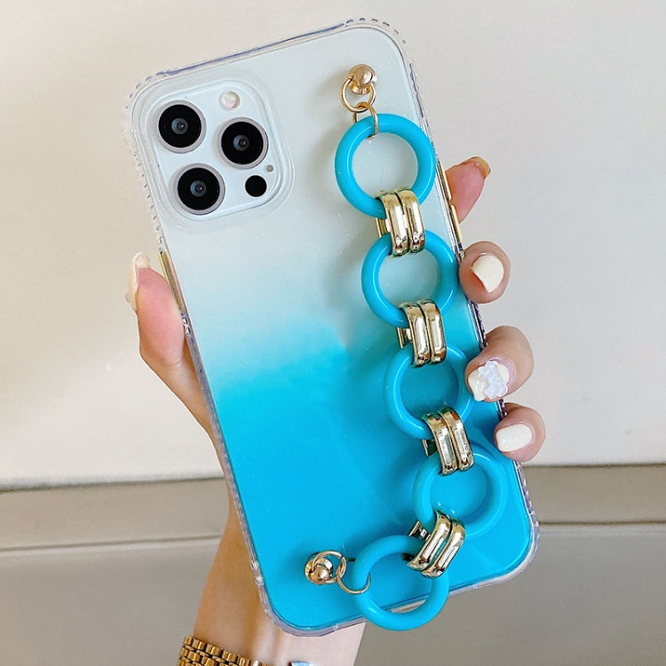 For iPhone 12 Pro Max Gradient + Circle Bracelet TPU Phone Protective Case