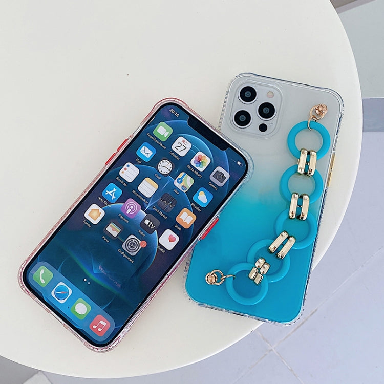 For iPhone 12 Pro Max Gradient + Circle Bracelet TPU Phone Protective Case