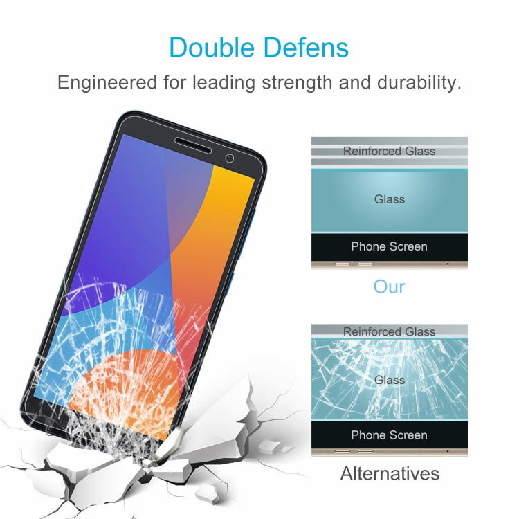 For Alcatel 1 2021 10 PCS 0.26mm 9H 2.5D Tempered Glass Film