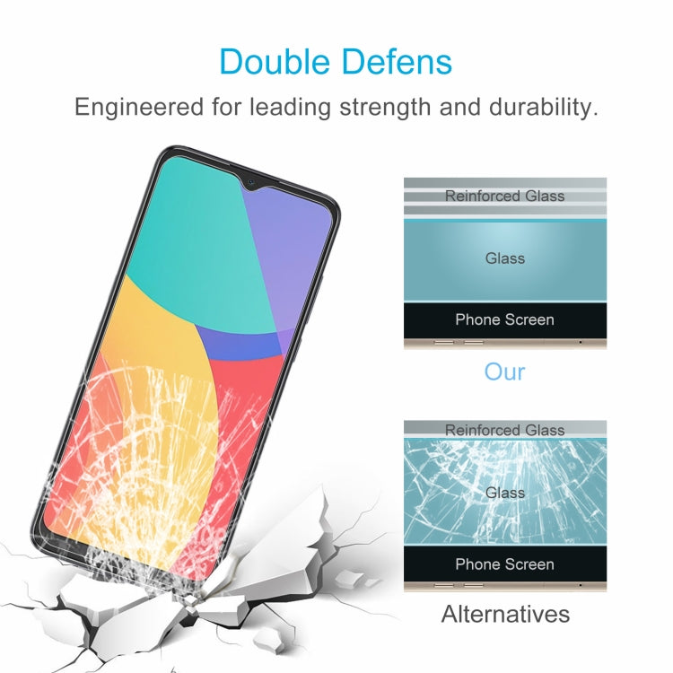 For Alcatel 1S 2021 50 PCS 0.26mm 9H 2.5D Tempered Glass Film