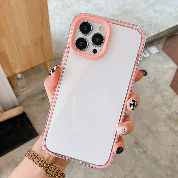 For iPhone 12 mini 360 Plane Two-color Transparent TPU Phone Protective Case