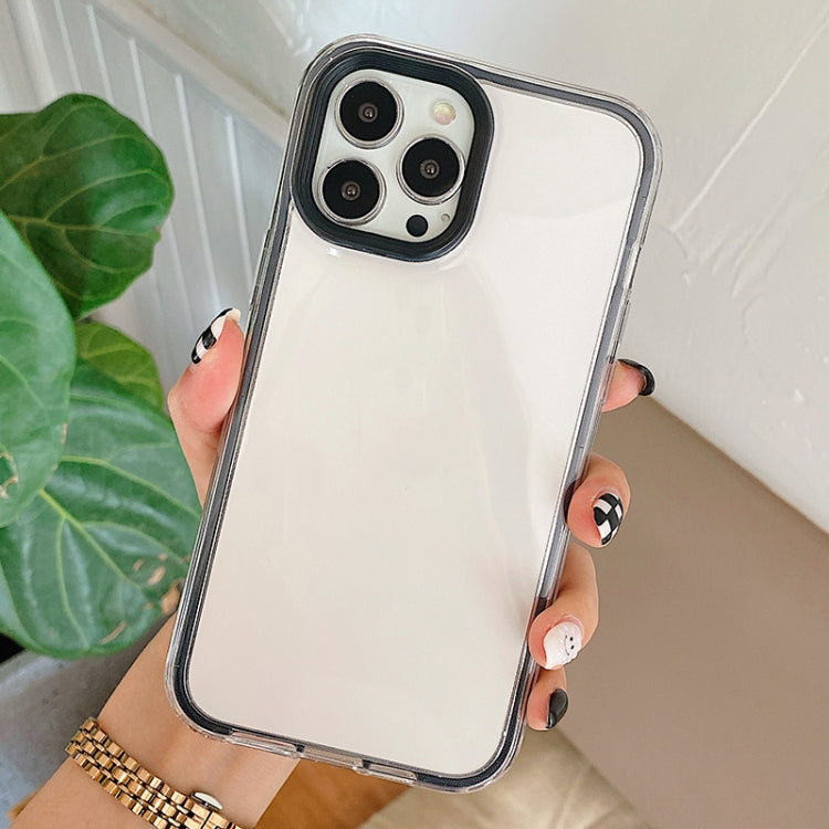 For iPhone 12 mini 360 Plane Two-color Transparent TPU Phone Protective Case