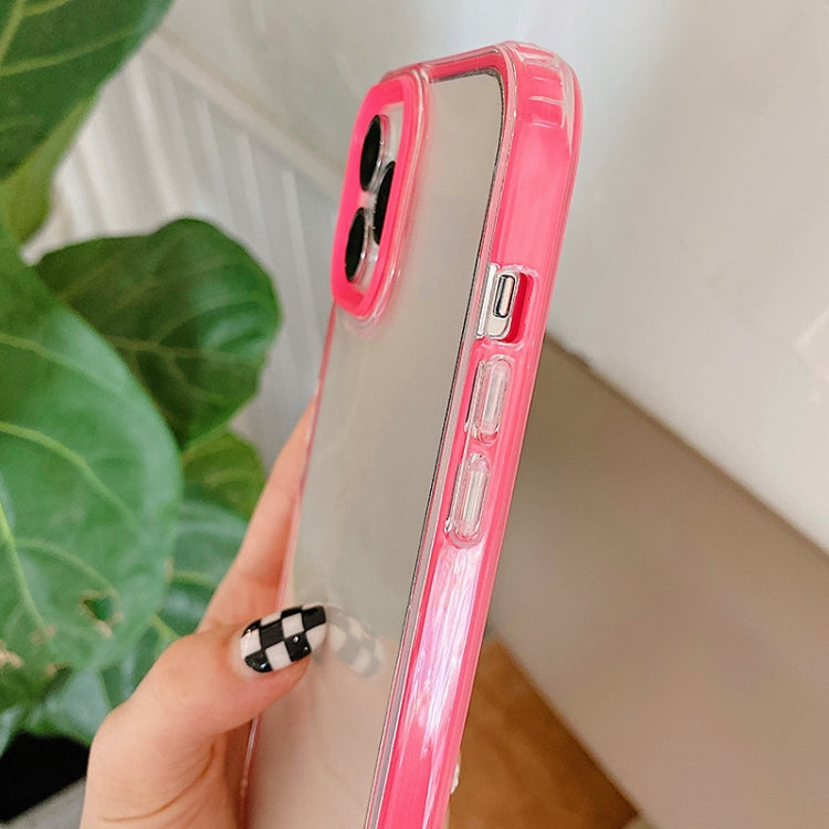 For iPhone 12 / 12 Pro 360 Plane Two-color Transparent TPU Phone Protective Case