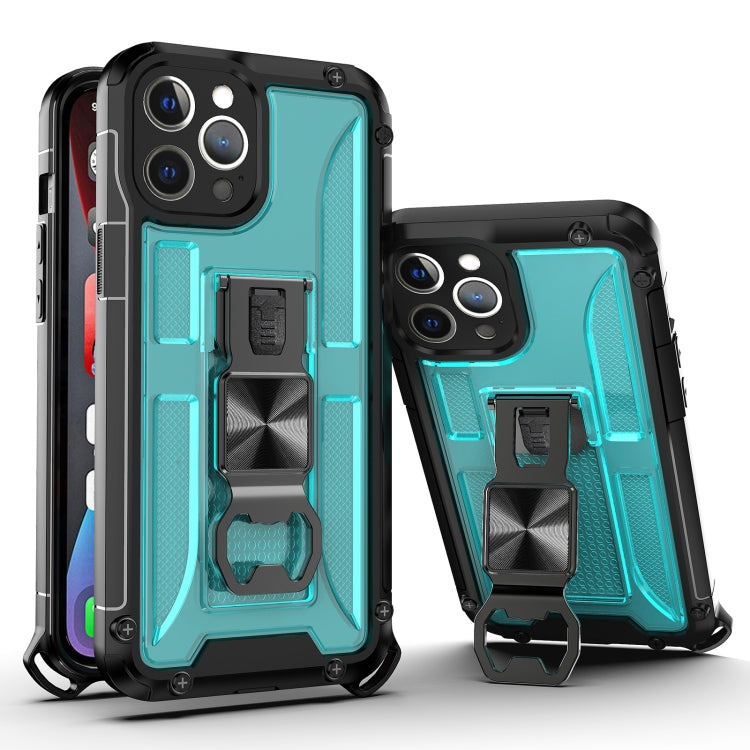 For iPhone 12 Pro Max PC + TPU Shockproof Protective Case with Corkscrew Holder