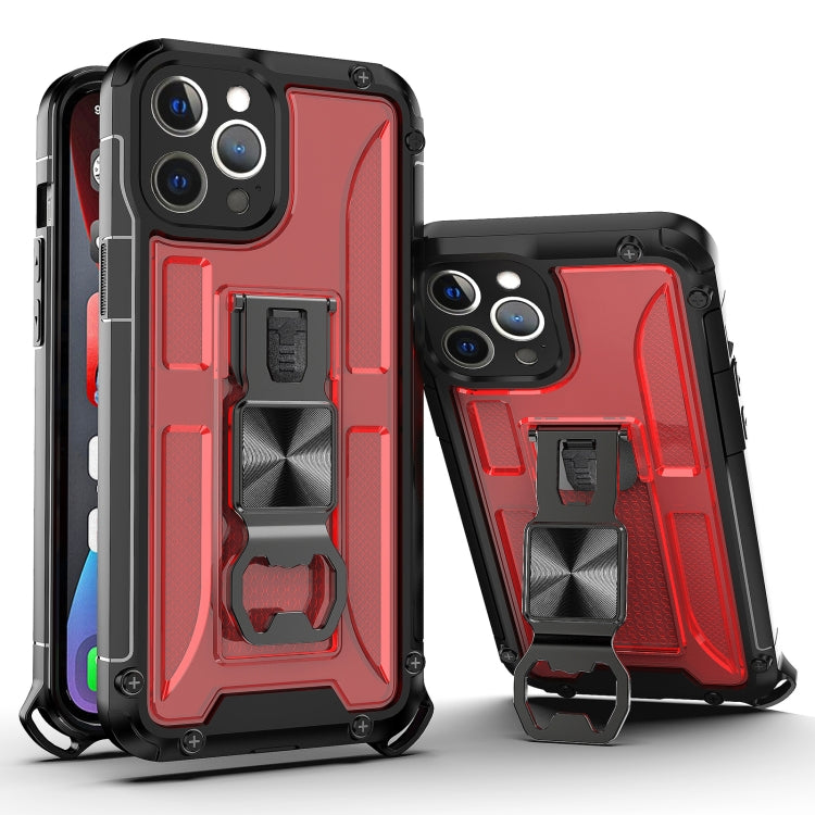 For iPhone 12 Pro Max PC + TPU Shockproof Protective Case with Corkscrew Holder