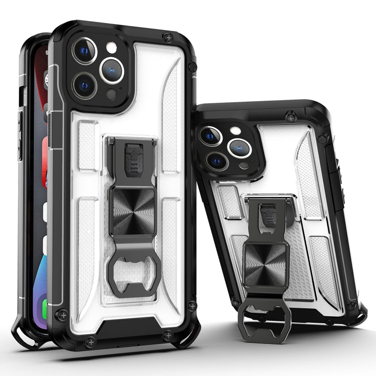 For iPhone 12 Pro Max PC + TPU Shockproof Protective Case with Corkscrew Holder