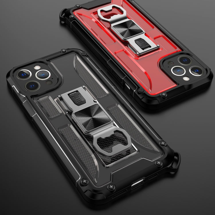 For iPhone 12 Pro Max PC + TPU Shockproof Protective Case with Corkscrew Holder